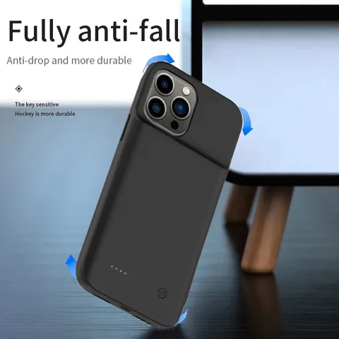 Чехол-зарядное устройство для iPhone 13 Pro Max, чехол для аккумулятора, силиконовый зарядный аккумулятор для iPhone 13, мини-чехол с аккумулятором