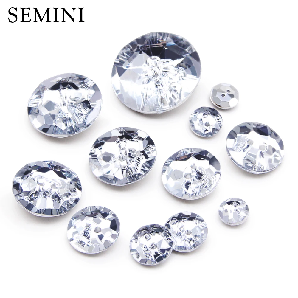 

New Fashion Button 30pcs/lot Round Plastic Acryl Button For Clothing Sewing Button Accessory scrapbooking DIY