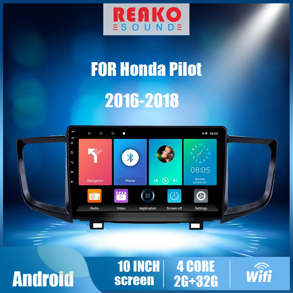 

4G Carplay 2 Din Android Car Radio For Honda Pilot 2016-2018 Car Multimedia GPS Navigation Player WIFI FM Head Unit