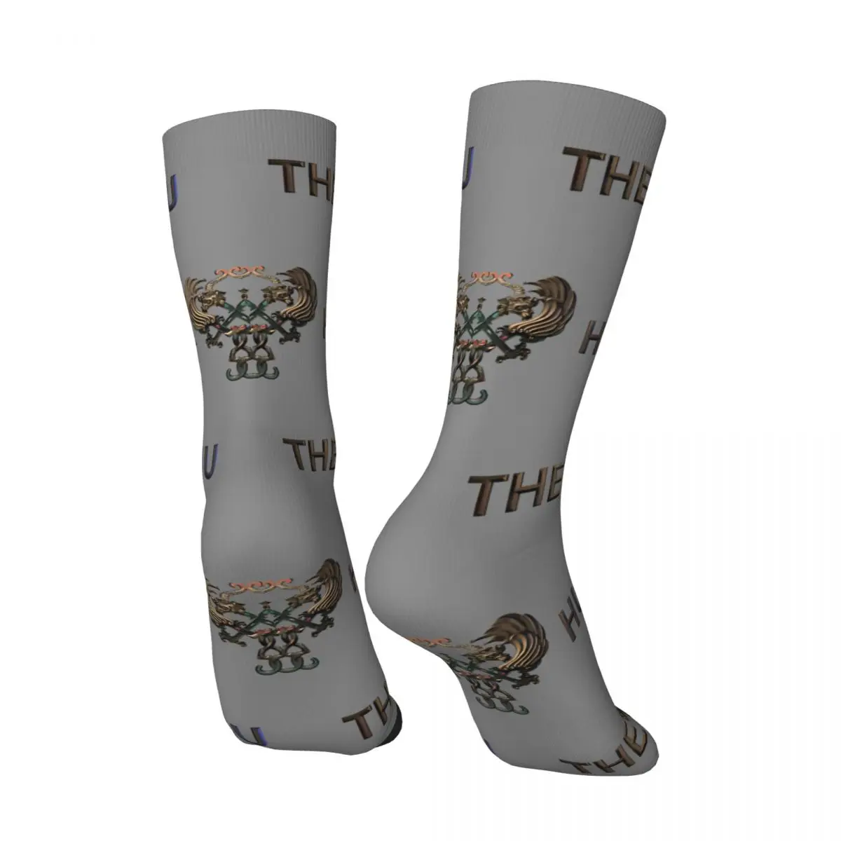 Носки мужские с забавным логотипом винтажные в стиле Харадзюку T-The Hu хип-хоп