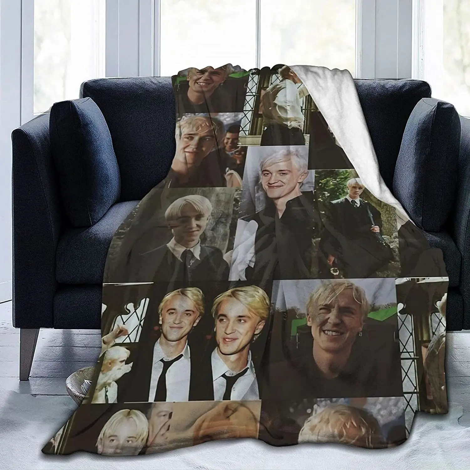 

Ультратонкое Флисовое одеяло Tom Felton для дивана, подходит для любого сезона 50x40 дюймов