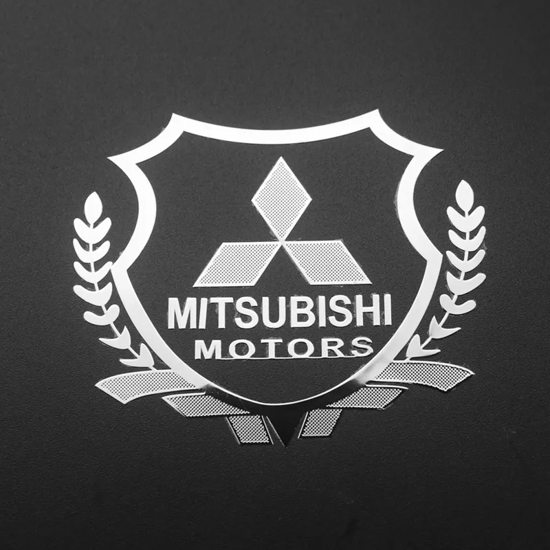 

3D Metal Car Styling Side Door Badge Stickers Side Window Emblem Decals For Mitsubishi asx outlander xl 3 lancer pajero 4 l200