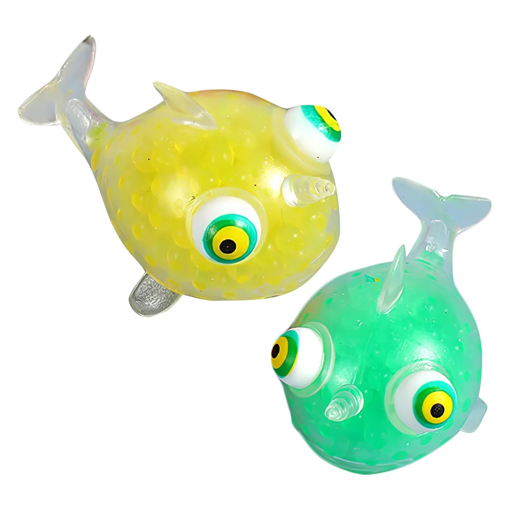 

Stress Pressure Fish Shaped Elastic Household Interesting Portable Compact Lovely Adorable Kids Supplies
