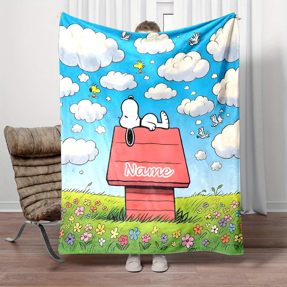 Мягкое одеяло MINISO с принтом Снупи