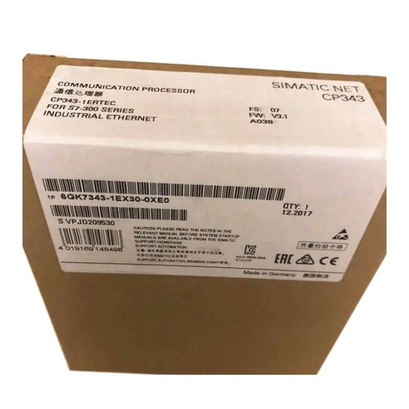 Новый и оригинальный 6GK7343-1EX30-0XE0 PLC 6GK73431EX3OOXEO