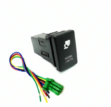 

Автомобильный передний капот, кнопка заднего хода, AIR Comp DRL, переключатель света с соединительным проводом для Toyota Hilux 2016-2019