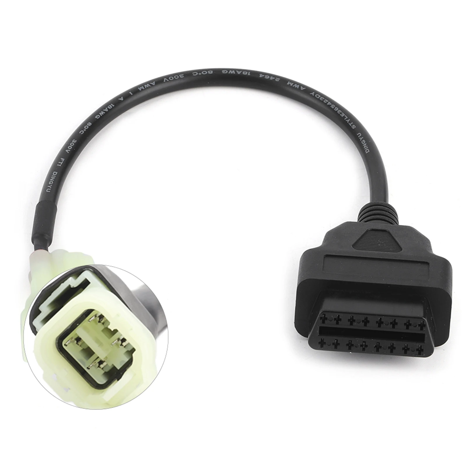 

OBD2 to 4 Pin Diagnostic Adapter Cable Motorcycle Fault Detection Parts Fit for Motorbikes
