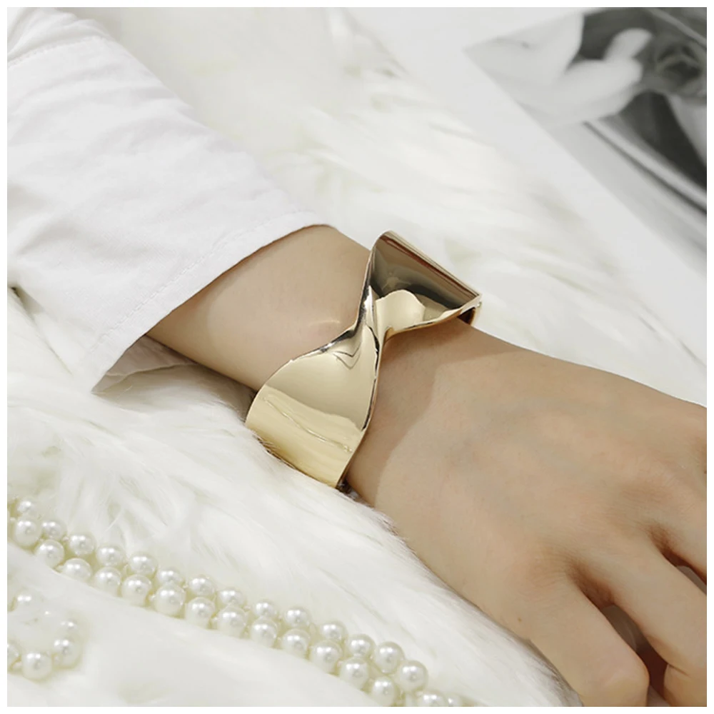 GGQINISI Новые поступления Европейский Американский бант золотой цвет браслет