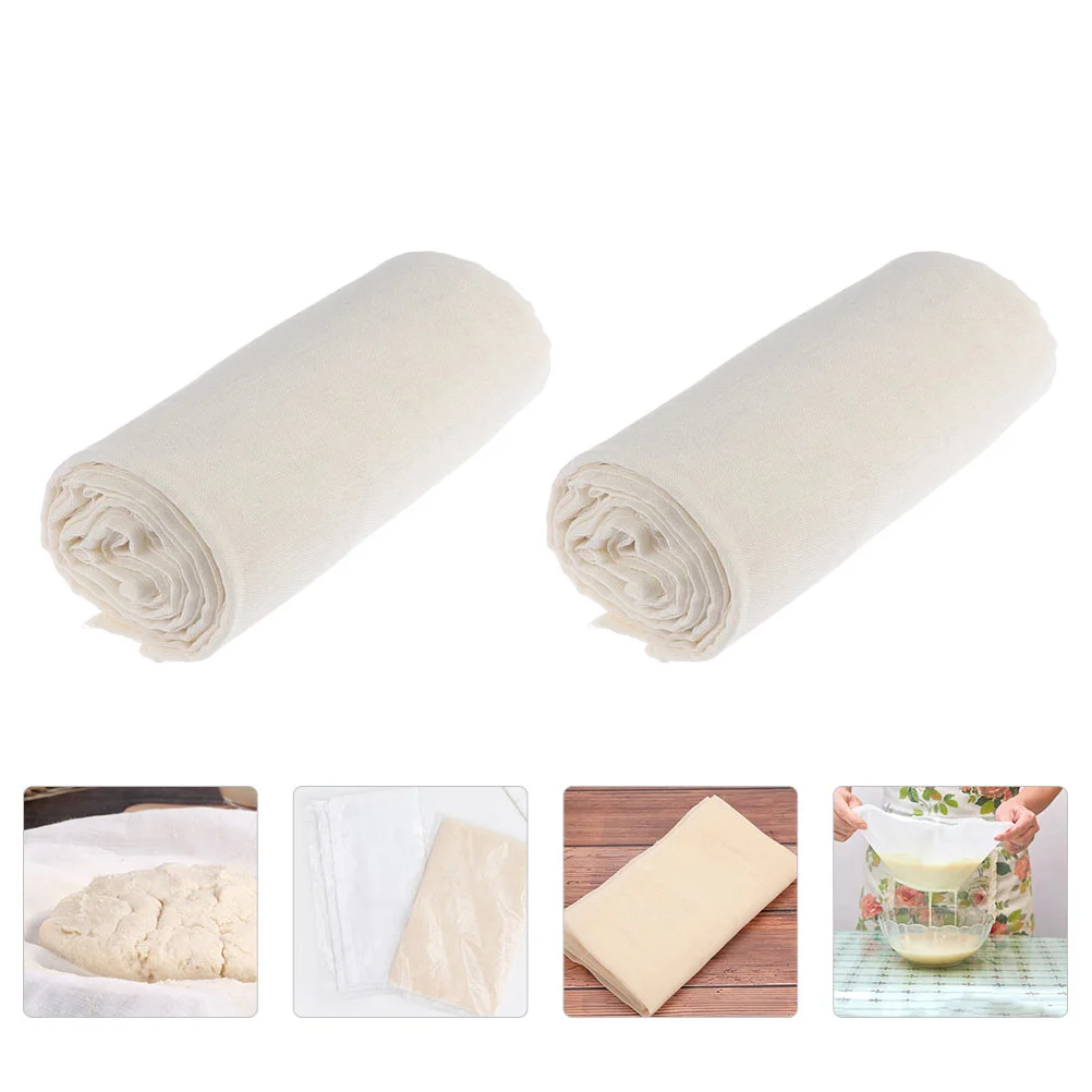 

2 Rolls Cheese Filter Cloth Gauze Practical Coffee Bags Cold Brew Fabric Tofu Making Tools