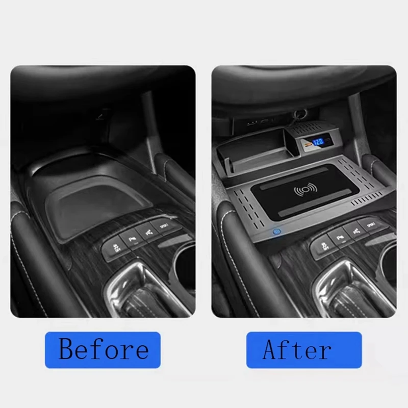 Автомобильное беспроводное зарядное устройство для телефона Chevrolet Malibu 2016-2023
