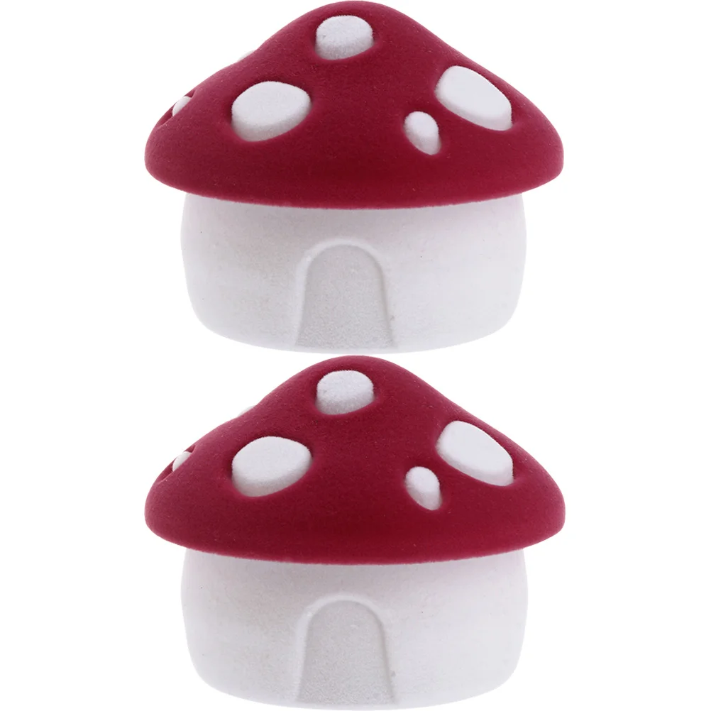 

Шкатулка для ювелирных изделий в форме грибов, органайзер для хранения мелких сережек, 2 шт.