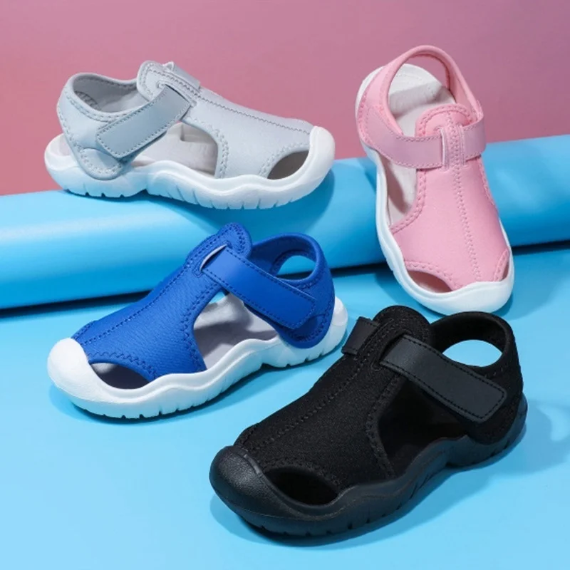 

New Summer Children Beach Boys Sandals Kids Shoes Closed Toe Baby Sport Sandals for Girls Eu Size 22-32