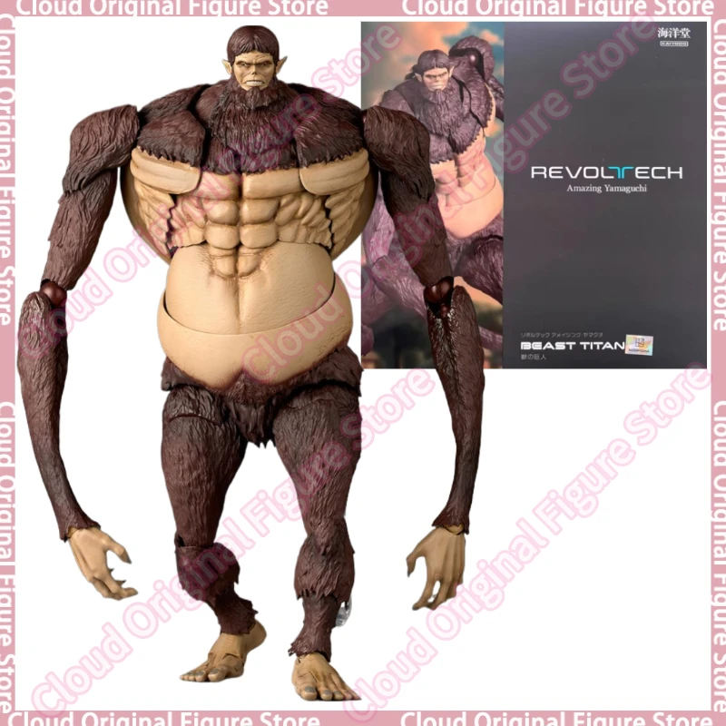 Фото В наличии: 100% Оригинальные фигурки KAIYODO Revoltech Attack on Titan Kemono No Kyojin, коллекционная модель, подарок для хобби №1