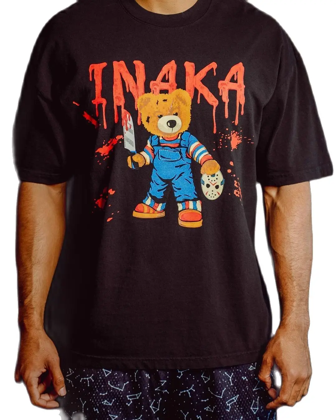 

zhcth store Inaka Shirt 2022 Men Women Daily Premium Tshirt Inaka Power Shirt Premium Cotton 260g Digital Inkjet Printing Shirt