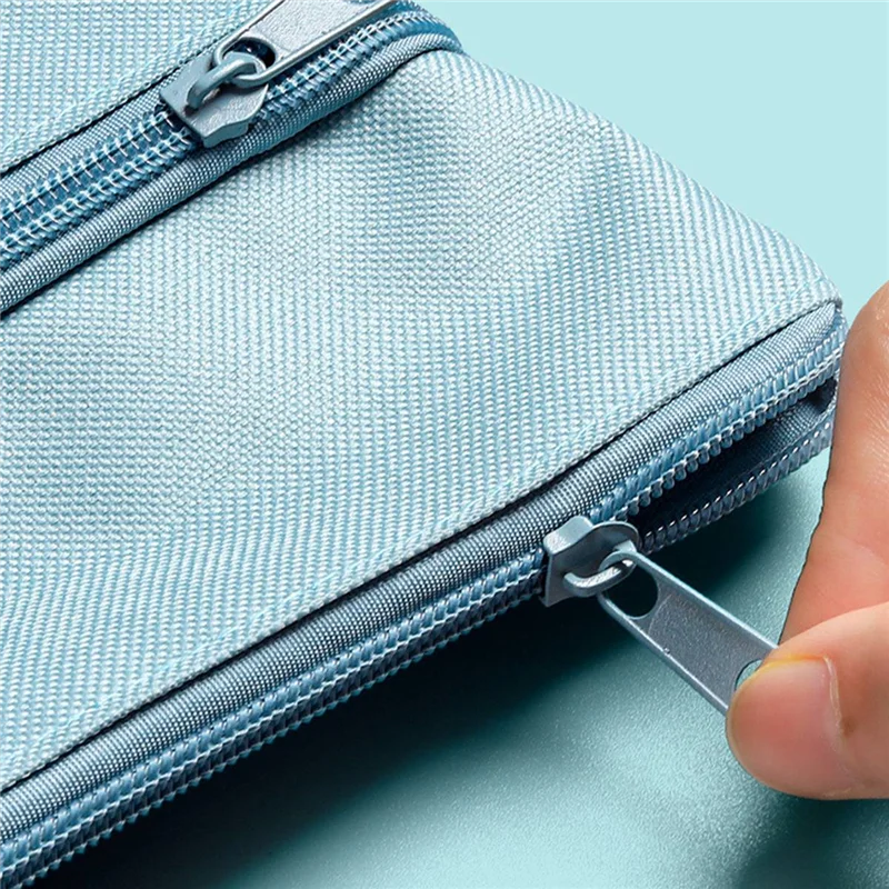 

Portable Information Bag Student A4 File Bag Cute Pencil Case Cartoon Tuition Bag School Supplies Storage Bag Green