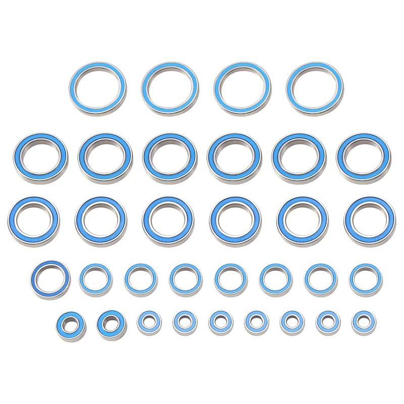 

33PCS Rubber Sealed Ball Bearing Kit For 1/5 Traxxas X-Maxx XMAXX 8S RC Car Upgrades Parts Accessories
