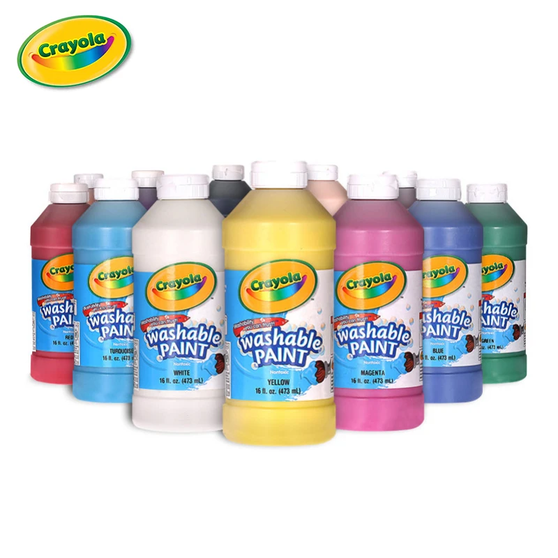 

Crayola finger paint children's non-toxic painting color paint washable children's palm painting