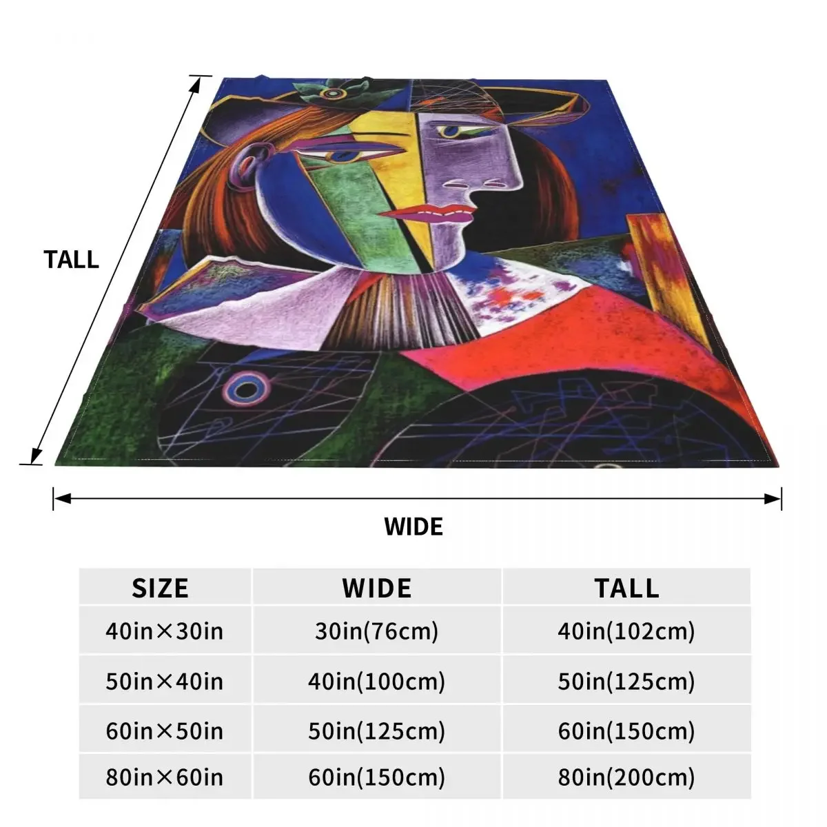 Абстрактное Мягкое И Прочное Дорожное Одеяло Picaso Фланелевое Постельное Белье С