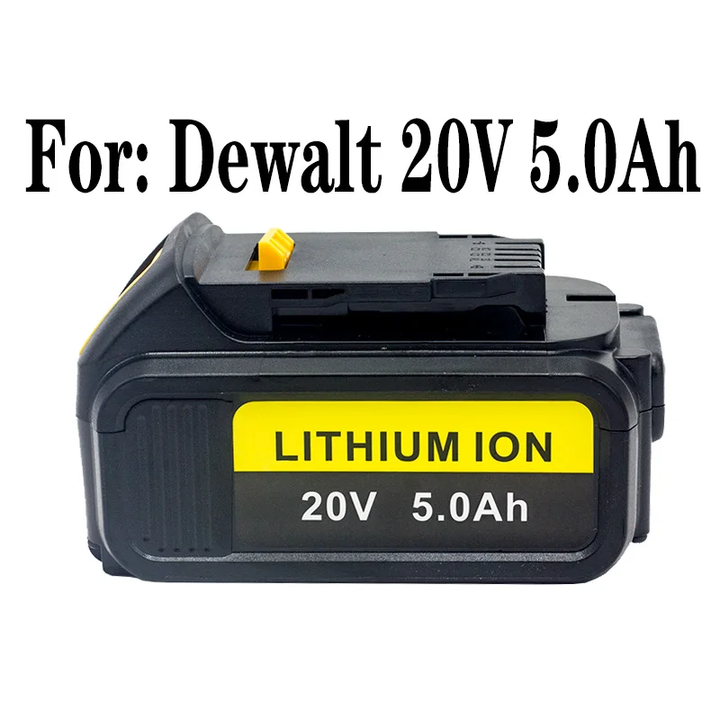 

DCB200 20V Max XR 5.0Ah Lithium Replacement Battery FOR DeWalt 18V DCB184 DCB200 DCB182 DCB180 DCB181 DCB182 DCB201 DCB206 L50