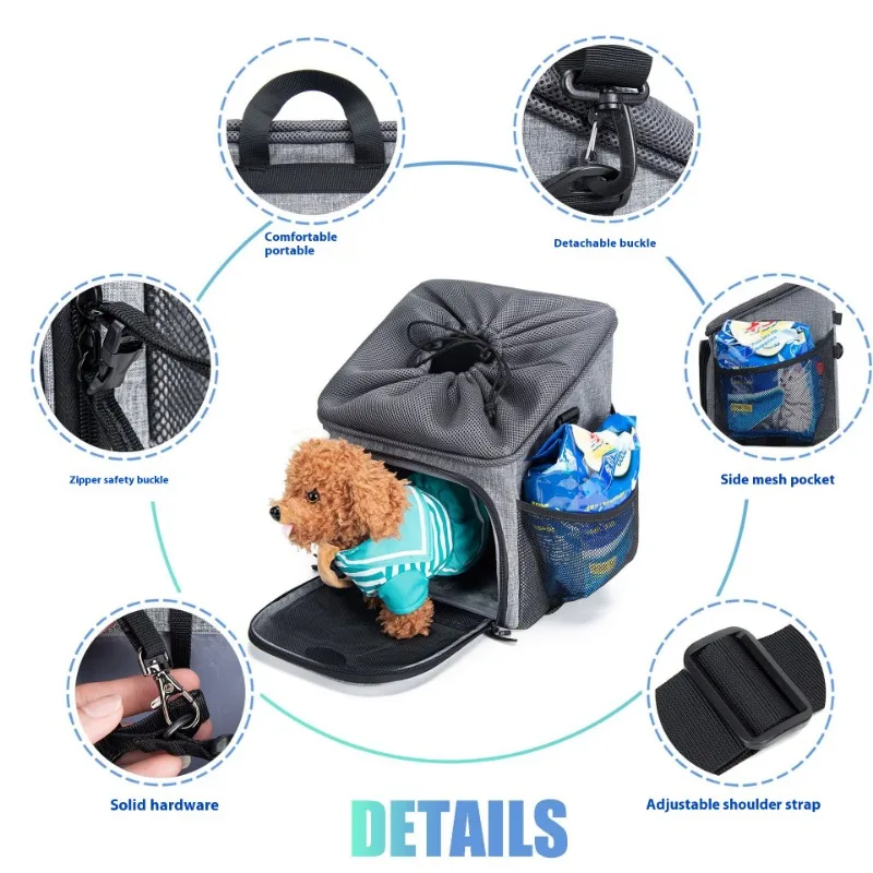 Вместительная сумка для домашних животных Wakytu на одно плечо в британском стиле