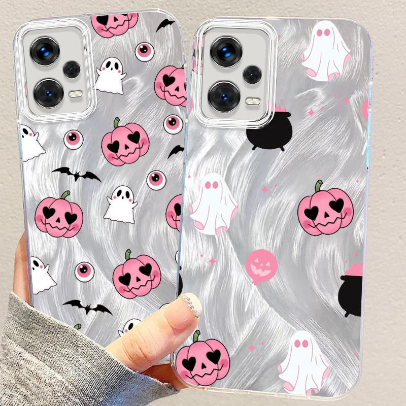 Мягкий чехол для телефона с изображением черепа Xiaomi Redmi Note 13 12 11 11S 10 10S 9 9S 8 Pro Plus