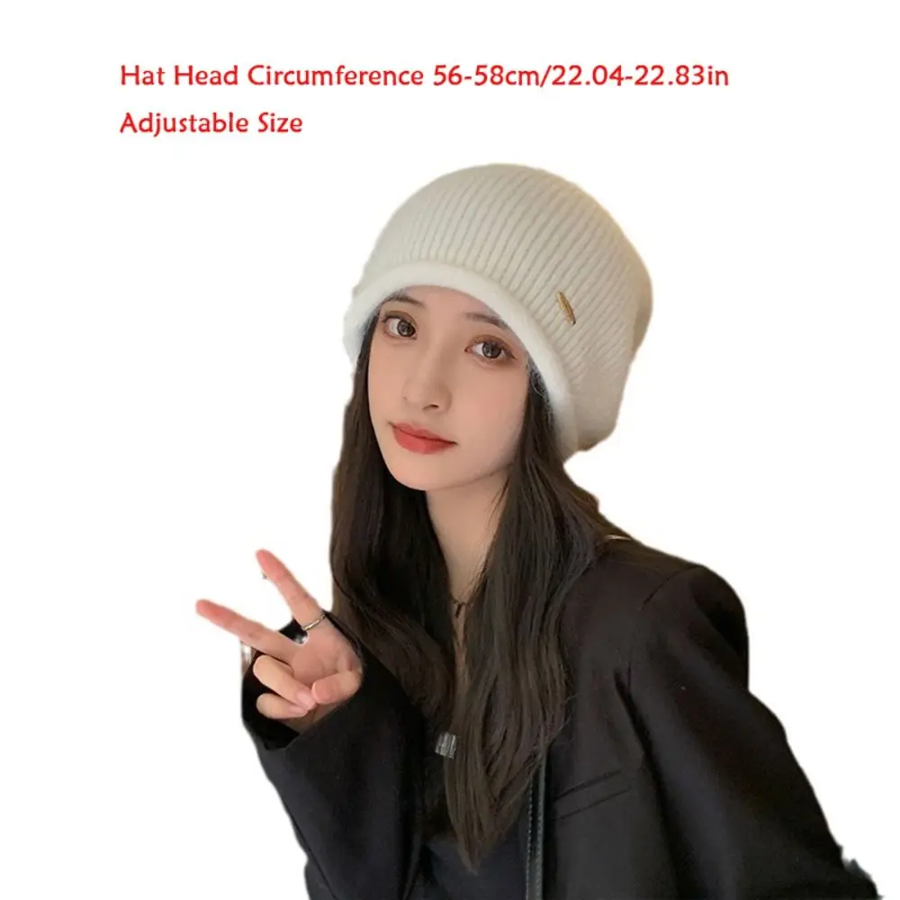 Уличная зимняя теплая шапка для защиты ушей Защитная мягкая трикотажная женская