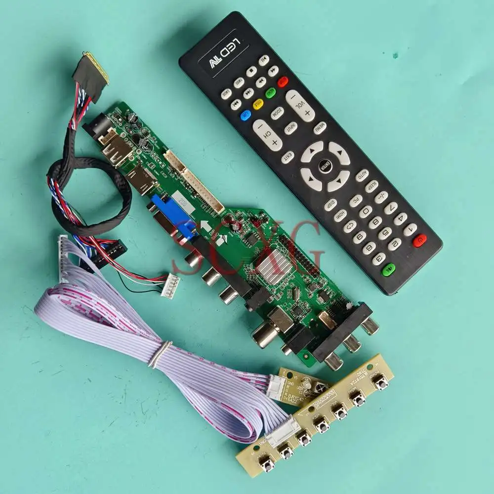 

Driver Control Board Kit Work For LP156WF1-TLB2 Panel USB AV VGA HDMI-Compatible 1920 1080 40 Pin LVDS Digital Signal DVB 15.6"