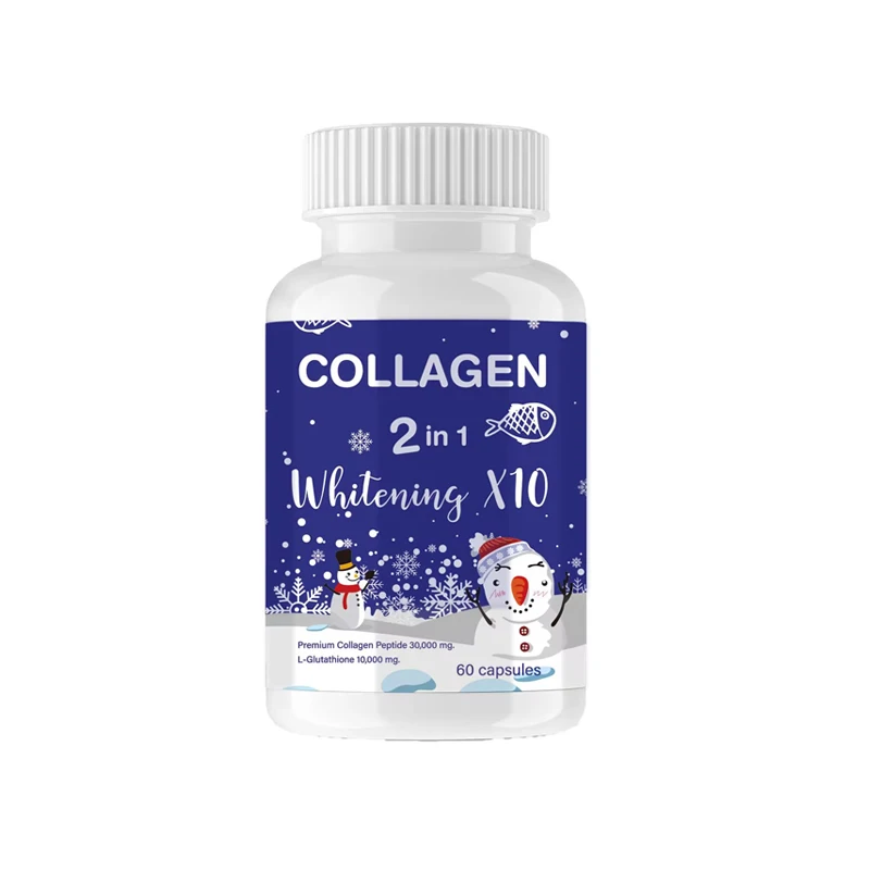 

1 bottle 60 Frozen Collagen 2-in-1 Peptide Capsules Improves Skin Quality, Reduces Wrinkles and Fine LinesHelps Moisturize Skin