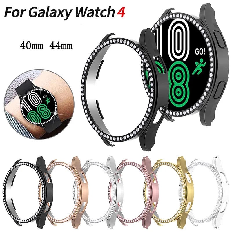 

Lightweight Hollow Diamond PC Case for Samsung Galaxy Watch 4 Cover 40mm 44mm Watch4 Classic 42mm 46mm Women Protective Bumper