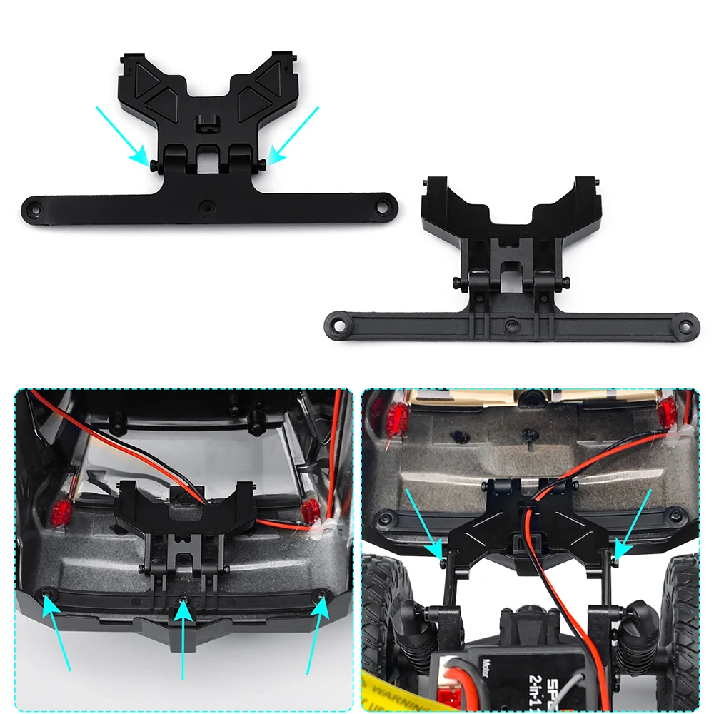 AXSPEED Кронштейн бампера для Axial SCX24 GX470 1/24