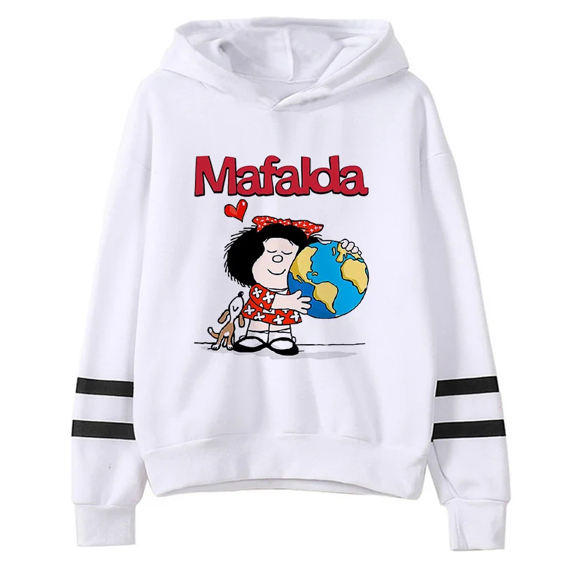 Фото Толстовки Mafalda, женская уличная одежда, модель женские толстовки в стиле хараджуку с корейским принтом №4