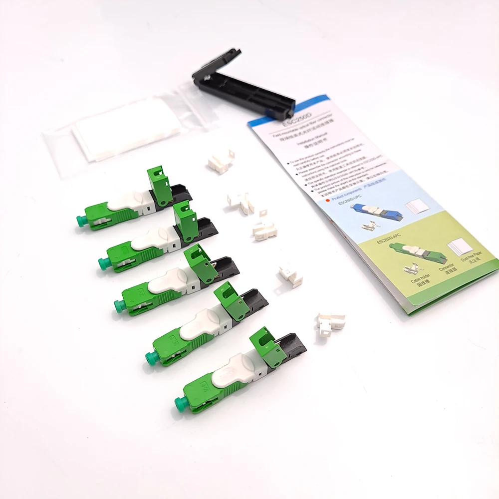 UNIKIT 100% оригинальный ESC250D 50 шт./лот SC APC/SC UPC оптический Быстрый разъем одномодовый