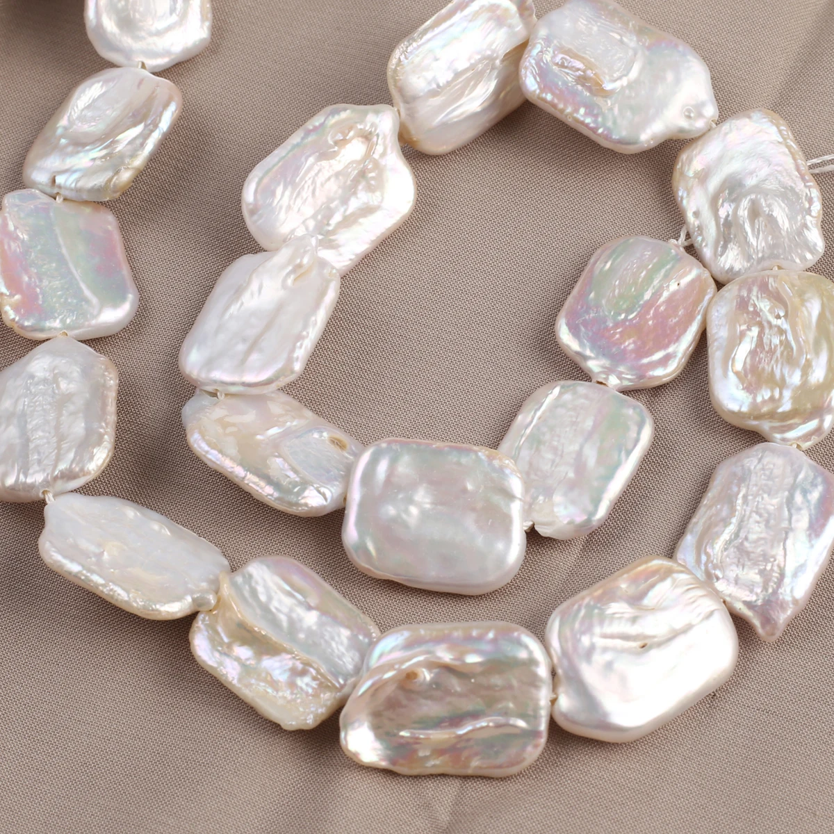 Natural Baroque Pearl Bead RectangleLoose Spacer Bead for Jewelry Making Diy Women Necklace Bracelet Accessories