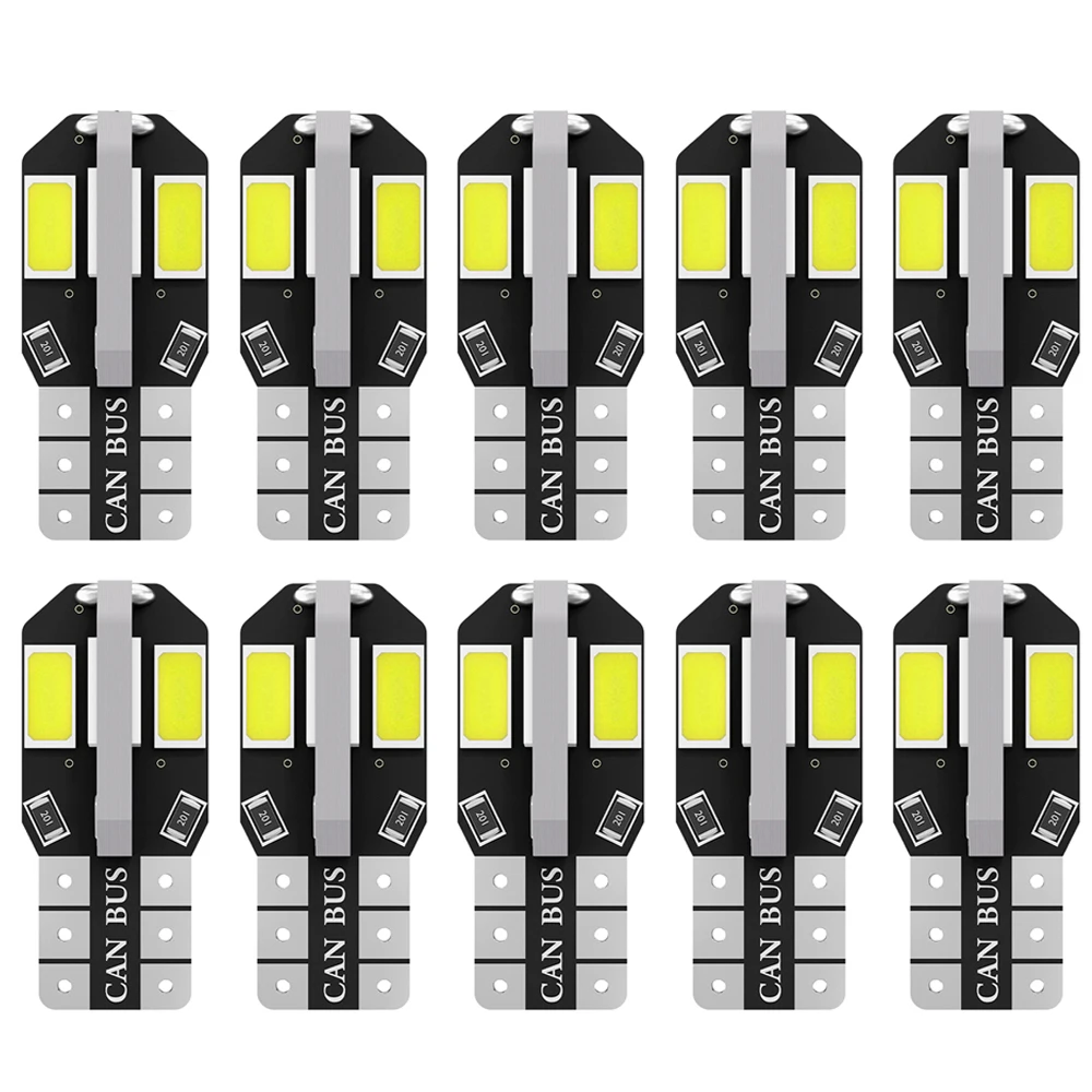 

10pcs t10 led car interior lights w5w led car lamp canbus 194 Clearance Lights Auto Dome light Map Light Door lamps Signal Lamp