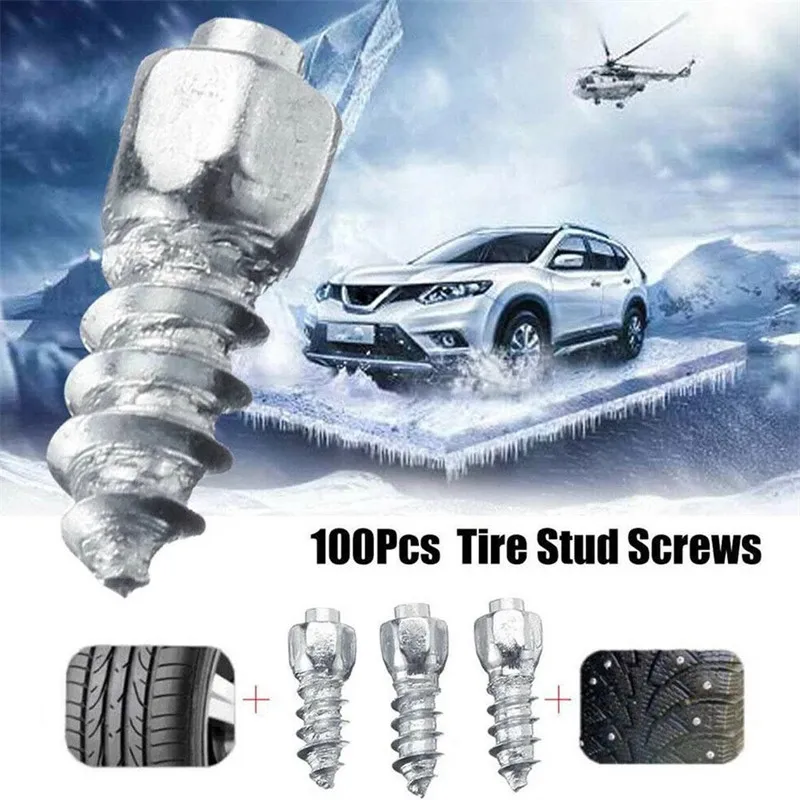 

4*12mm Screw Tire Studs Snow Spikes Anti-Slip Anti-Ice For Car SUV Car Accessories Safety Protection Cleats