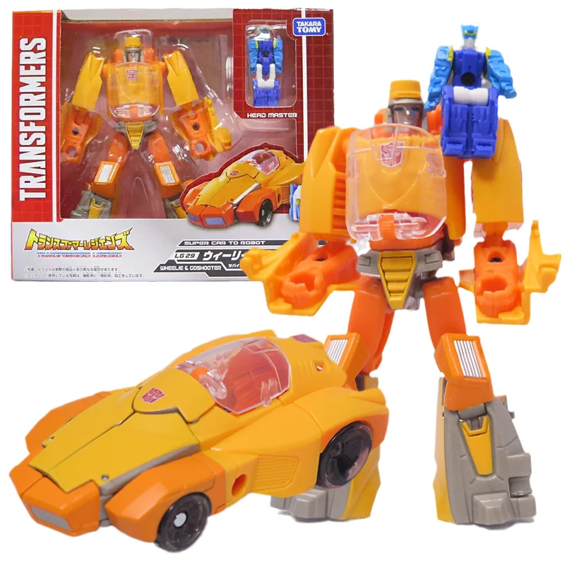 

Takara Tomy Genuine Transformers Toys LG29 Wheelie Goshooter Anime Action Figure Deformation Robot Toys For Boys Children Gift
