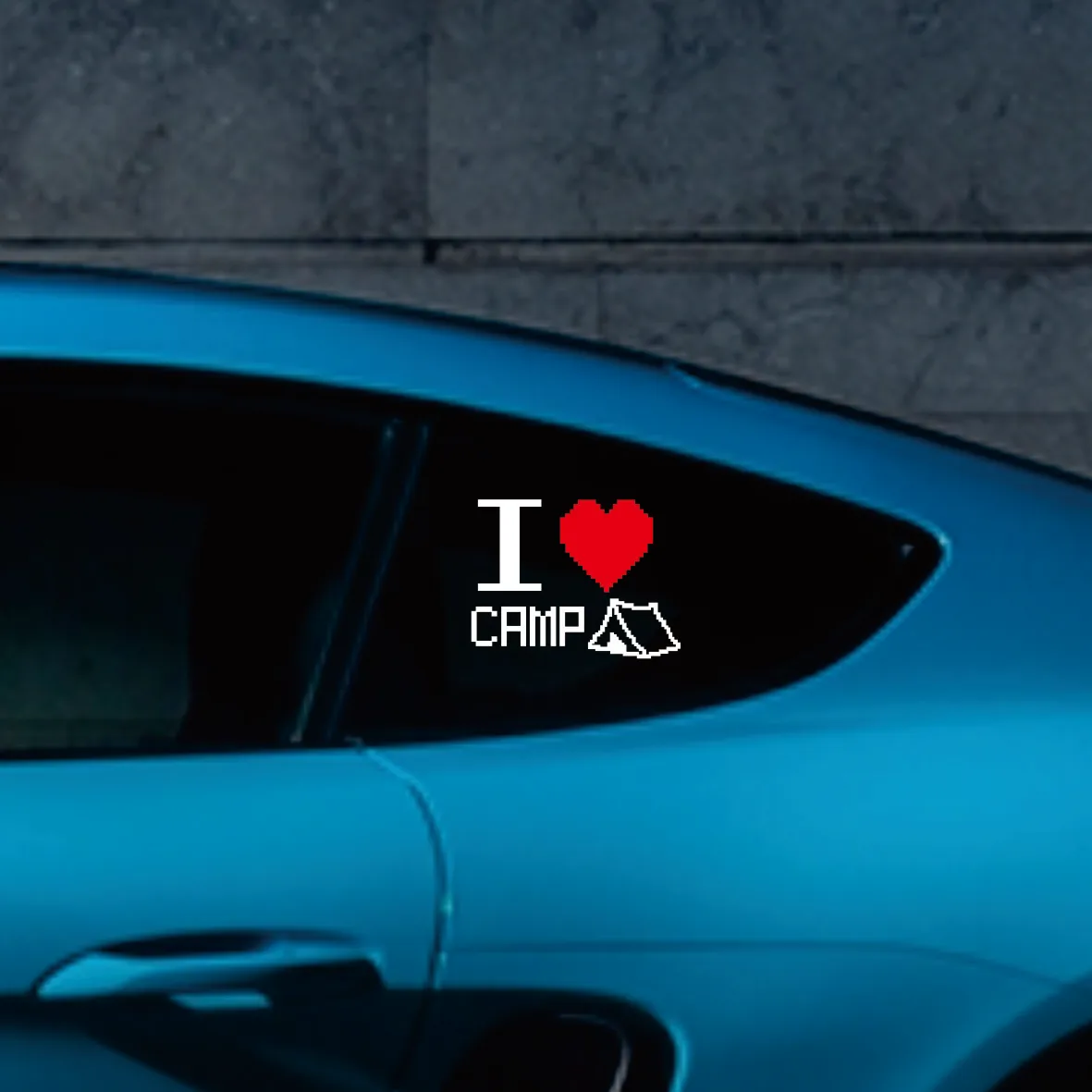 I LOVE camping Car Sticker Motorcycle Decals Styling Accessories DIY Auto Truck StickerWaterproof and non debonding