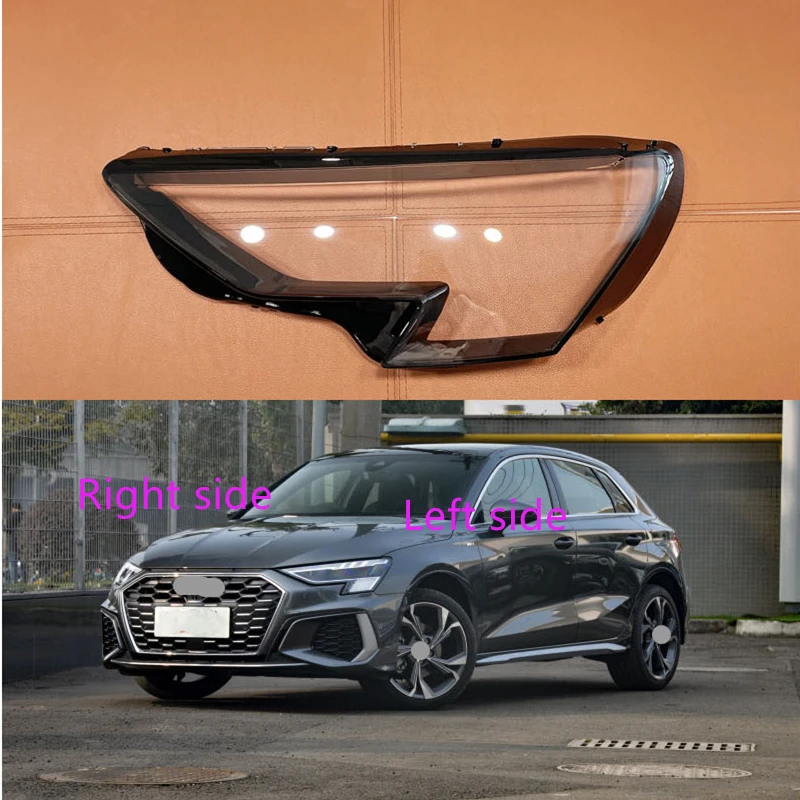 

For AUDI A3 2021 2022 Car Headlight cover Headlamp Lens Auto Shell Cover