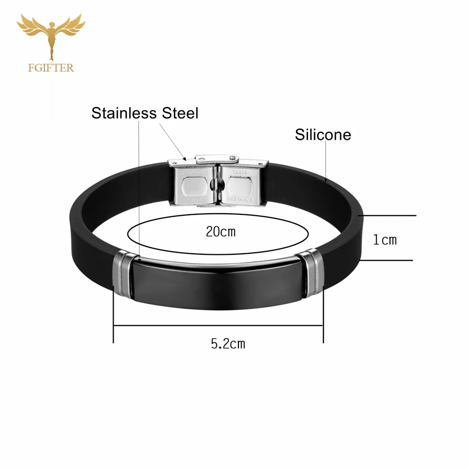 Браслет из нержавеющей стали с идентификацией