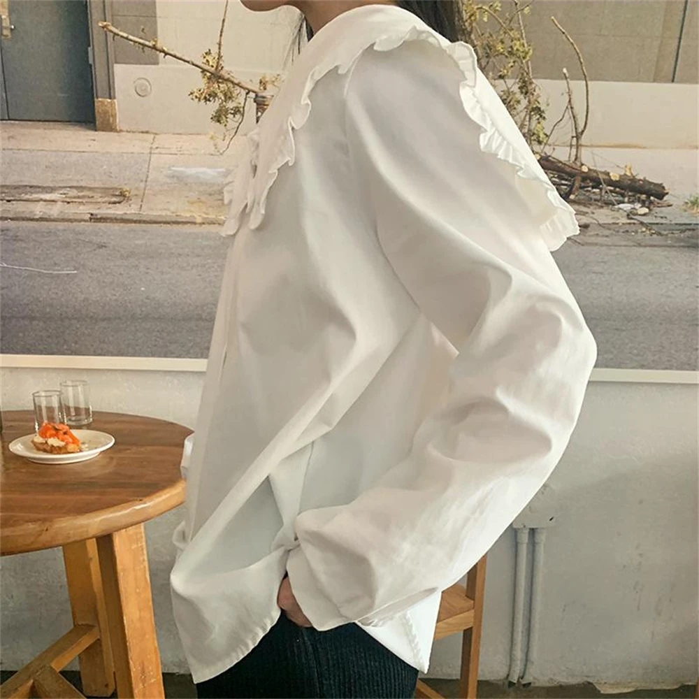 

Fancy vintage cotton shirt, female white mango plus size shirt for women