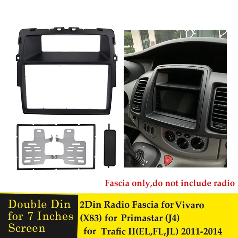 2-диновый автомобильный радиоприемник для Primastar Vivaro Trafic II Dash Kit стерео DVD-панель