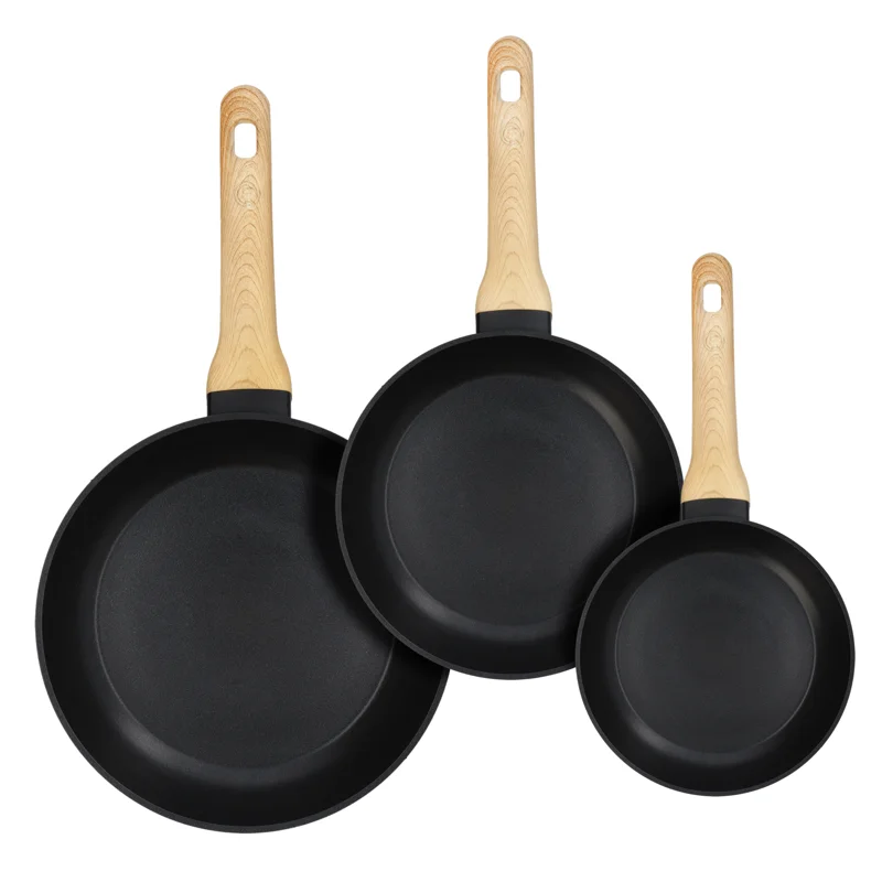 

NEW Set of 3 Frying Pans, 8", 10", 12" Non Stick Fry Skillets Cookware Set Cooking Pots and Pans Set Include Frying Pans