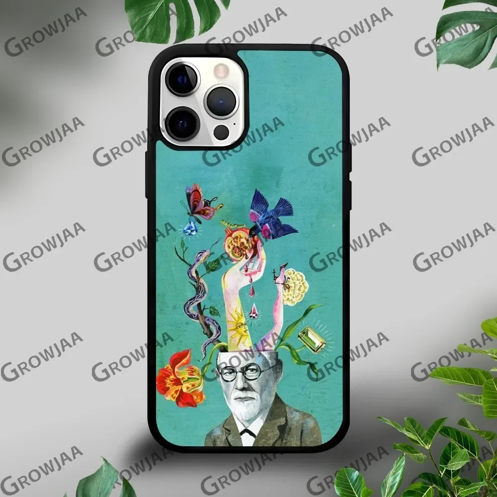 S-Sigmund F-Freud Phone Case For iPhone 16 15 14 13 12 11 Pro Xs Max Mini Plus Celulares Hard Funda Dropshipping