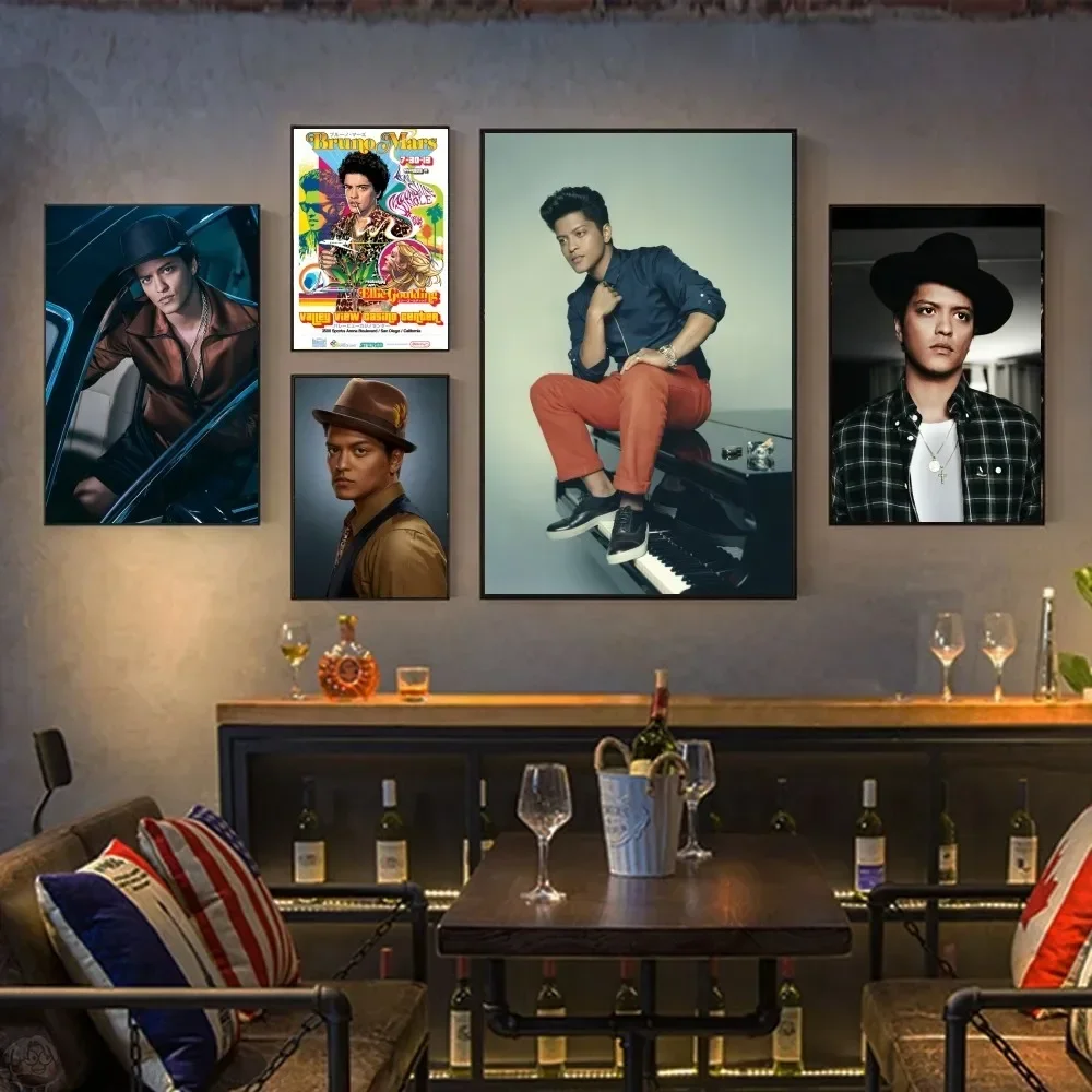 Популярный плакат Бруно Марс наклейка в современном стиле настенное искусство