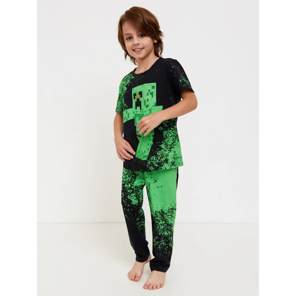 Костюм спортивный для мальчика FortyFour KSS026 зеленый хлопок 100% |