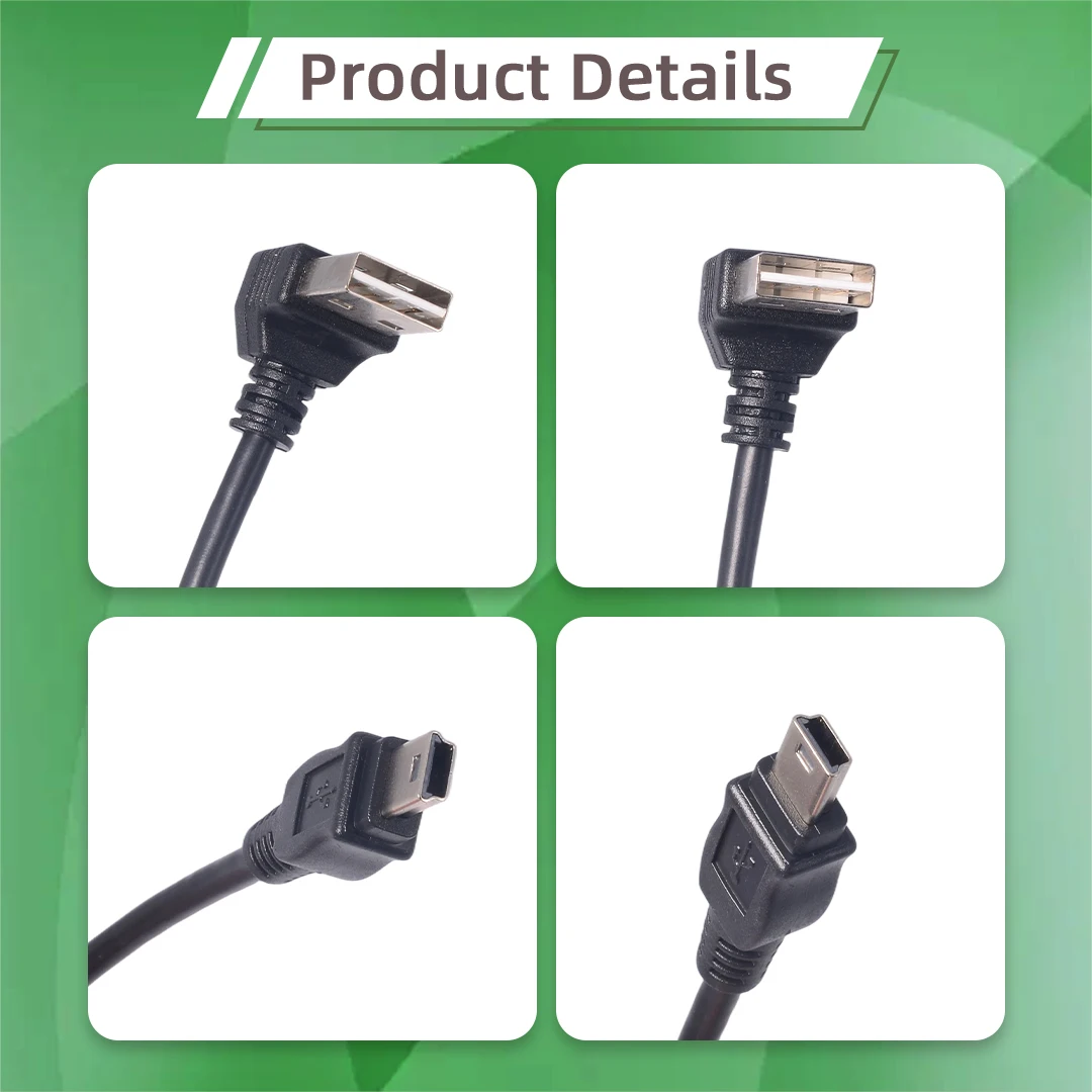 Кабель-удлинитель ADT-Link U2-B108-UP Mini USB 2.0 (левый USB) для быстрой передачи данных и зарядки MP3MP4-плееров, GPS-навигаторов, цифровых камер, жестких дисков (art.: 3920d8a2ac714) - 3920d8a2ac714