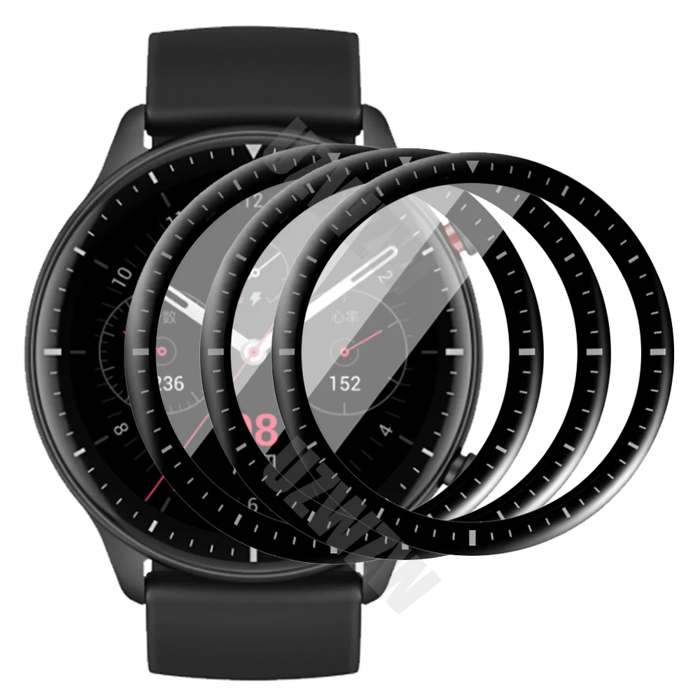 

(3pcs) Screen Protector For Amazfit GTR 2 Smart Watch Full Coverage Soft Protective Film Cover (Not Glass)