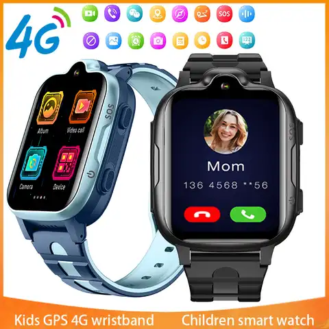 Xiaomi mijia  4G Детские Смарт-часы Телефон Дети GPS Трекер SOS HD Видеозвонок IP67 Водонепроницаемый Сенсорный Экран Перезвонить Смарт-Часы