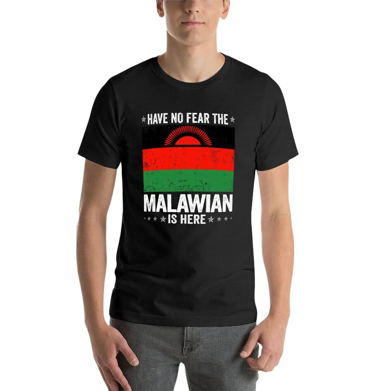 Новая футболка Have No Fear The Malawian Is Here с дизайном флага Малави большого размера