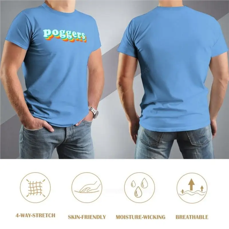 Футболка poggers черная футболка винтажная футболки больших размеров мужская